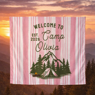 Tapete De Parede Custom Camp Bachelorette Pink Stripe