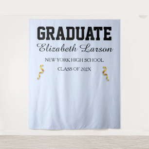 Tapete De Parede Custom Modern Senior Graduation Party Backdrop