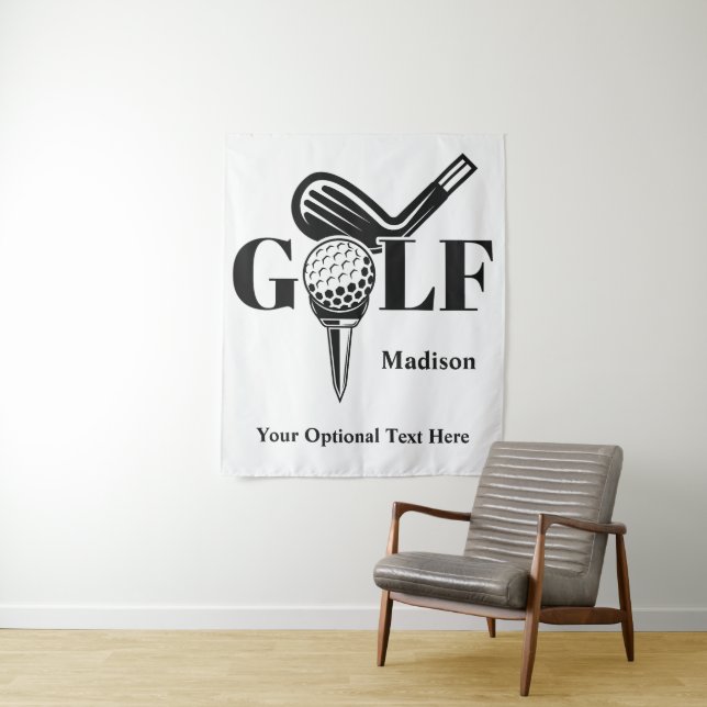 Tapete De Parede Custom Name Golf (In Situ)