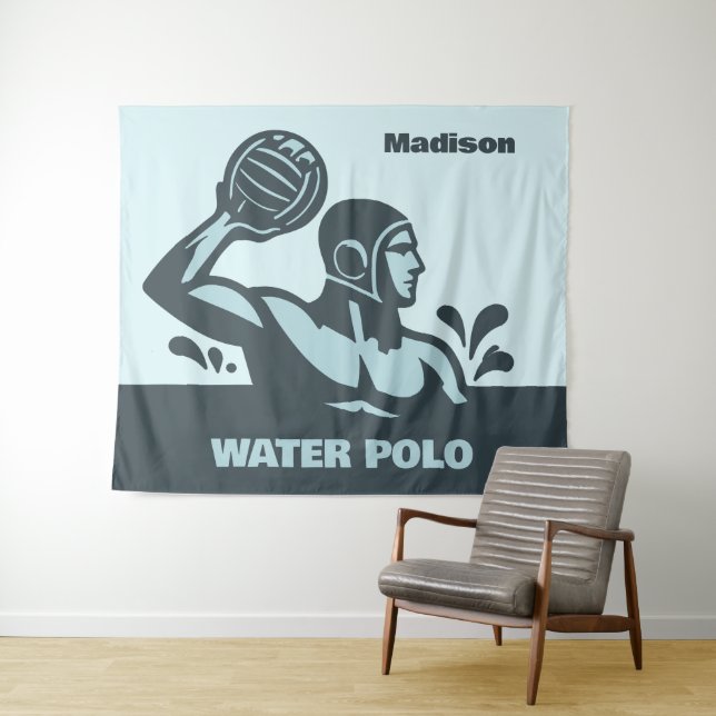 Tapete De Parede Custom Name Water Polo (In Situ (Horizontal))