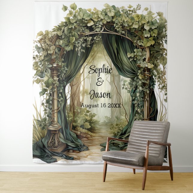 Tapete De Parede  Customizable Enchanted Archway Wedding Backdrop (In Situ)