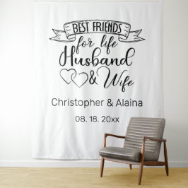 Tapete De Parede Customizable Wedding Quote Backdrop