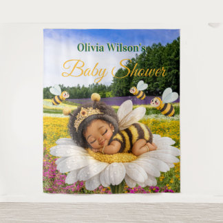 Tapete De Parede Cute African American Baby Girl  Garden Backdrop