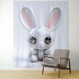 Tapete De Parede Cute Bunny Ears Tapestry