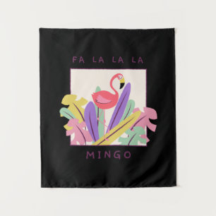 Tapete De Parede Cute Fa La Mingo Christmas Falala Snow Flamingo