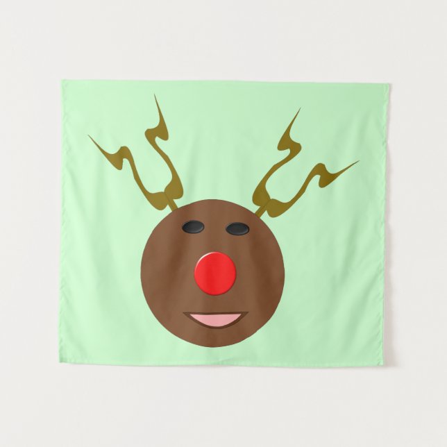 Tapete De Parede Cyber Christmas Reindeer (Frente (Horizontal))