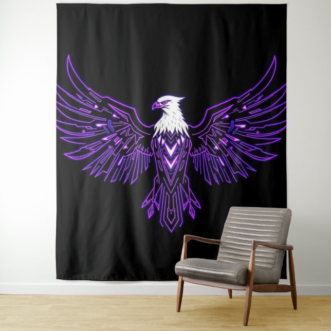 Tapete De Parede Cyber Eagle – Wächter der Zukunft (In Situ)