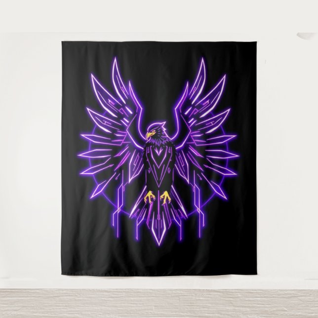 Tapete De Parede Cyber Eagle – Wächter der Zukunft (Frente)