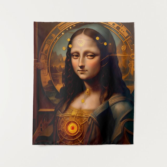 Tapete De Parede Cyborg MONA LISA Apaixonada (Frente)