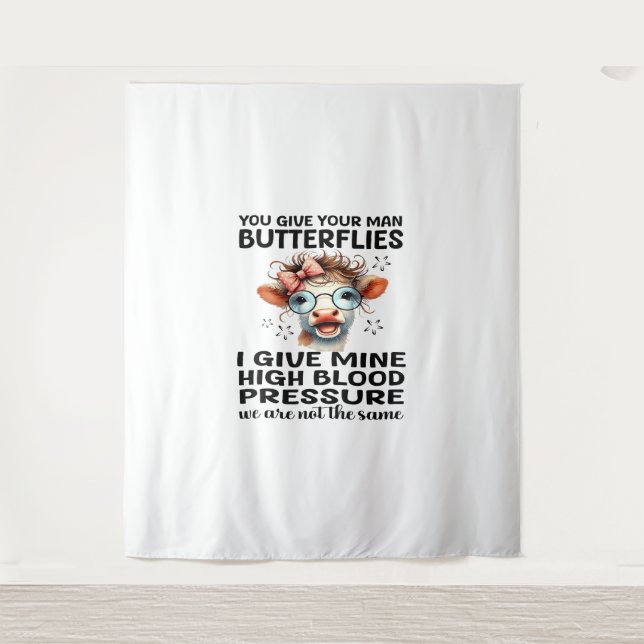 Tapete De Parede Dá-Lhe As Borboletas Que Dou As Minhas - Engraçado (Frente)