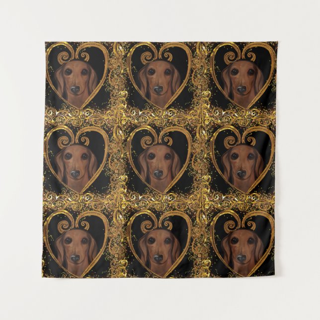 TAPETE DE PAREDE DACHSHUND   (Frente)