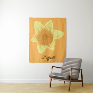 Tapete De Parede Daffodil Laranja Amarelo Amarelo Daffodilo Tapeçar