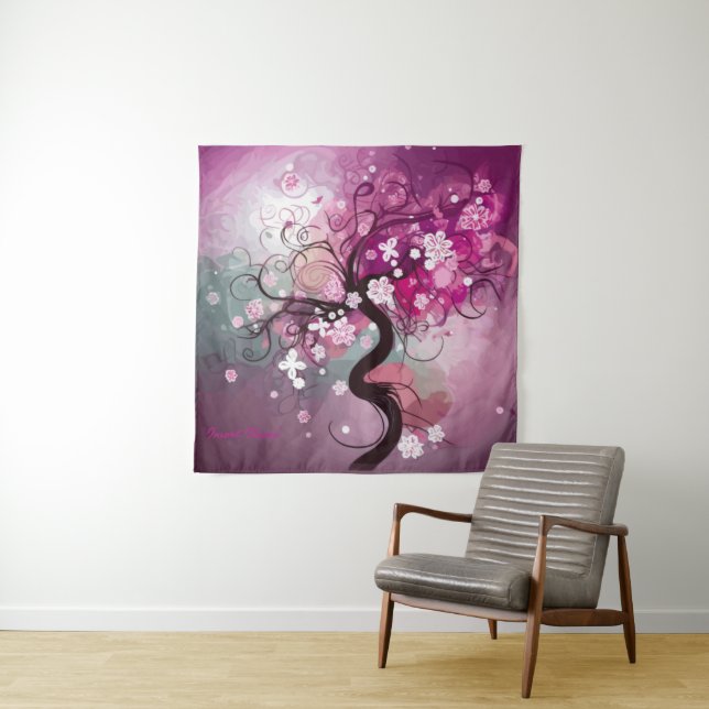 Tapete De Parede Dança de Cereja Encantada (In Situ)