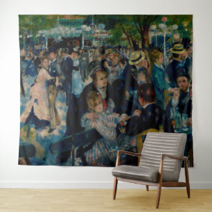 Tapete De Parede Dança no Le Moulin de la Galette - Auguste Renoir