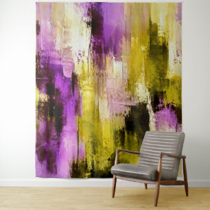 Tapete De Parede Dançando Através de Violeta Expressivo Moderno Abs