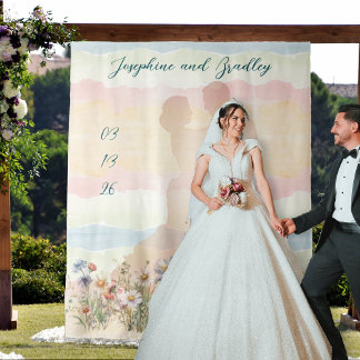 Tapete De Parede Dancing Couple Personalized Wedding Backdrop