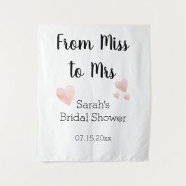 Tapete De Parede De Miss a Mrs Chás de Noiva Preto e Branco