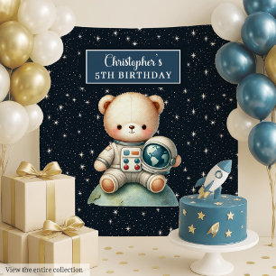 Tapete De Parede Decor de Parede do Urso Espacial Personalizado par