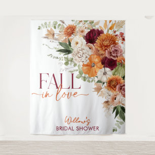 Tapete De Parede Decoração Boho Harvest para Chá de Noiva de Outono