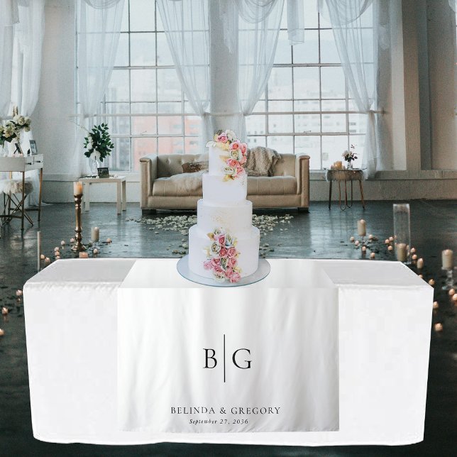 Tapete De Parede Decoração de corredor de mesa de doces personaliza (Custom Wedding Sweetheart Table Runner Decor Tapestry)