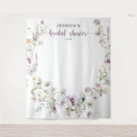 Decoração de Fundo de Cena para Chá de Noiva com F