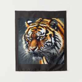 Tapete De Parede Decoração de Parede de Tigre Rosnando para Quarto