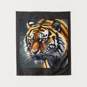 Tapete De Parede Decoração de Parede de Tigre Rosnando para Quarto