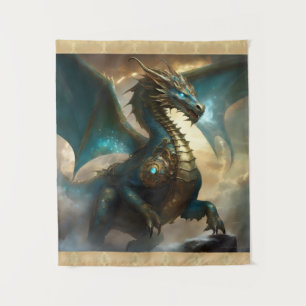 Tapete De Parede Decoração de quarto com pendente de dragão relâmpa