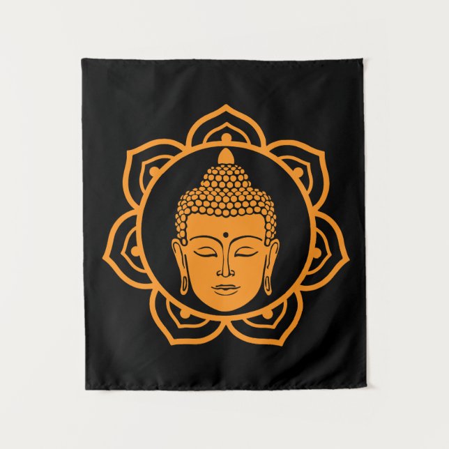 Tapete De Parede Decoração do lar budista (Frente)