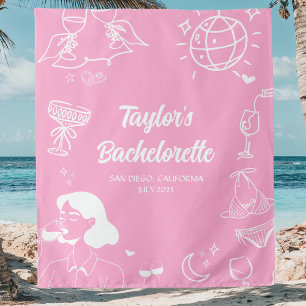 Tapete De Parede Decoração Personalizada de Festa de Despedida de S