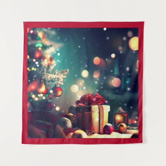 Tapete De Parede Decorações de Natal 6 (Frente)