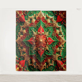 Tapete De Parede Decorative Red Green Holiday Backdrop