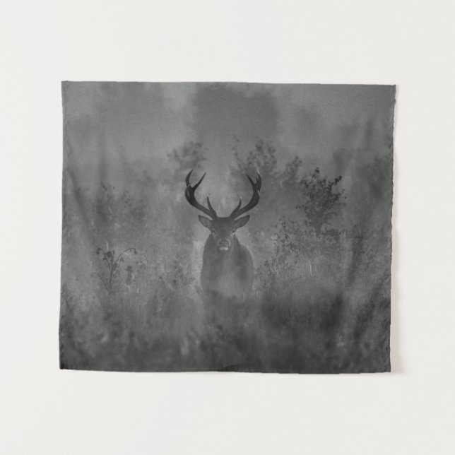 Tapete De Parede Deer In The Mist (Frente (Horizontal))