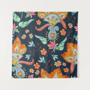 Tapete De Parede Delícia Floral: Textura De Flor De Aquarela
