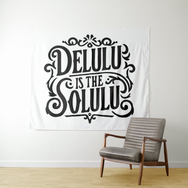 Tapete De Parede Delulu é o solulu (In Situ (Horizontal))