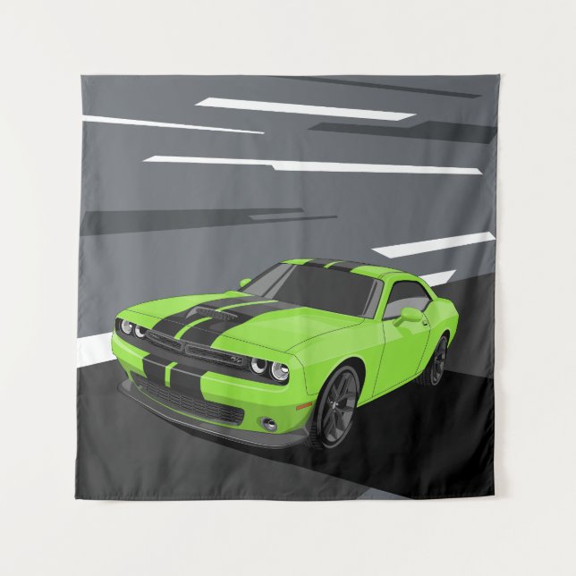 Tapete De Parede Desafiante Verde (Frente)