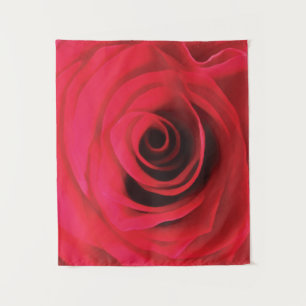 Tapete De Parede desenho abstrato floral, rosa vermelha