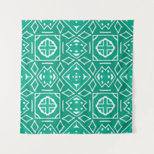 Tapete De Parede Desenho Africano de Arte. Impressão tribal. Ikat