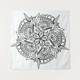 Tapete De Parede Desenho da design de mandala legal