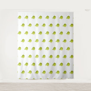 Tapete De Parede Desenho de Pássaro Verde  