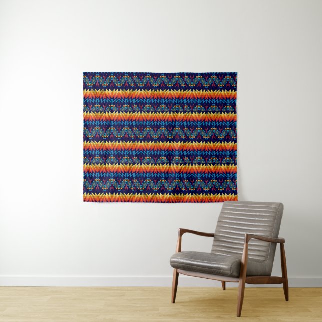 Tapete De Parede Design abstrato de design tribal (In Situ (Horizontal))