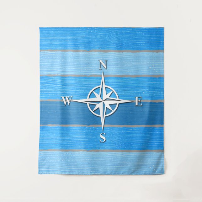 Tapete De Parede Design com tema náutico (Frente)