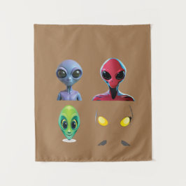 Tapete De Parede Design de Alienígena 3D exclusivo