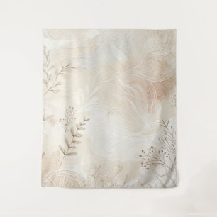 Tapete De Parede Design de Arte de Cordas Florais Botânicas Bohemia