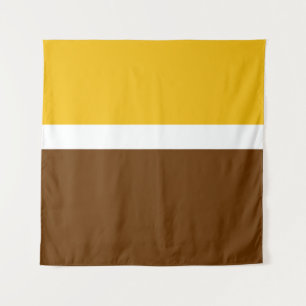 Tapete De Parede Design de Bloco de Cor Marrom-claro amarelo