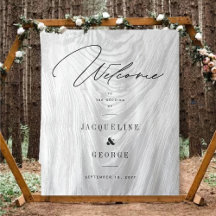 Design de Boas-Vindas de Casamento Floresta de Inv