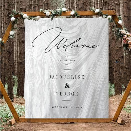Tapete De Parede Design de Boas-Vindas de Casamento Floresta de Inv