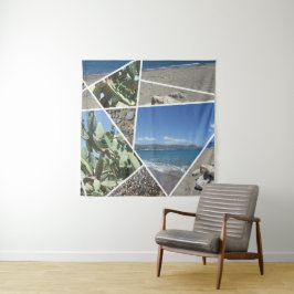 Tapete De Parede Design de Colagem Mediterrânica