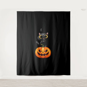 Tapete De Parede Design de Dia das Bruxas de Gato Negro - Arte de A