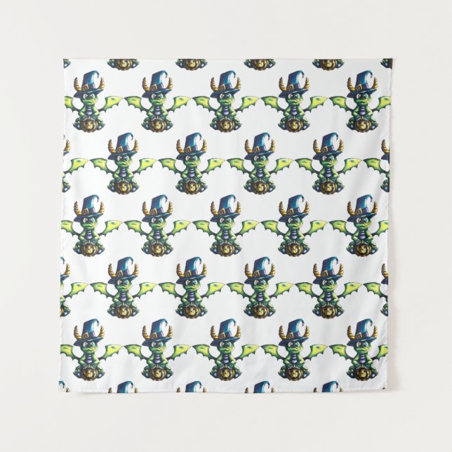 Tapete De Parede Design de Dragão de Halloween (Frente)